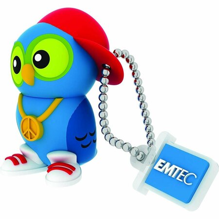 EMTEC Flash Drive - 8GB USB2.0 DJ Owl ECMMD8GM341